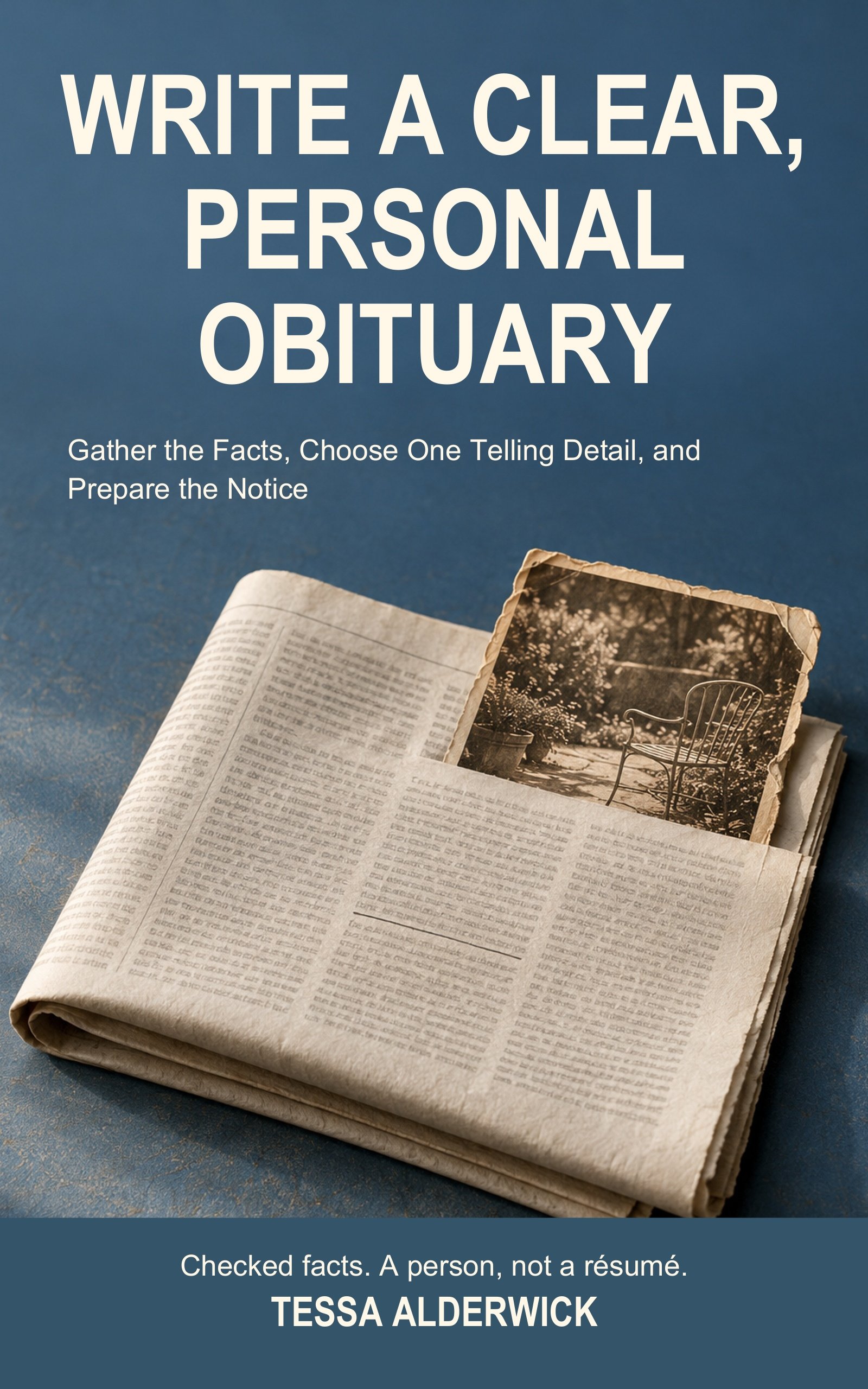 Cover: Write a Clear, Personal Obituary